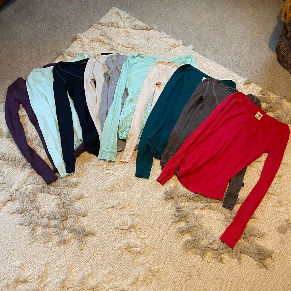 10 long sleeve shirt bundle